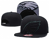 Eagles Team Logo Black Adjustable Hat GS,baseball caps,new era cap wholesale,wholesale hats